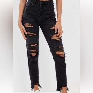 American eagle ‘strigid’ ripped mom jeans. Bought the wrong size, like new.
